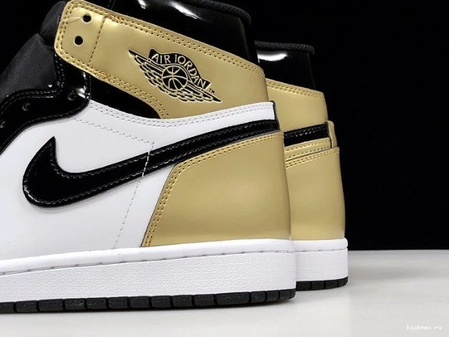 Rep MAX Air 1 Jordan Retro High 861428-007 Glod Toe 0706